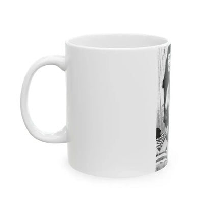 Bettie Page #744 (Vintage Female Icon) White Coffee Mug - Go Mug Yourself