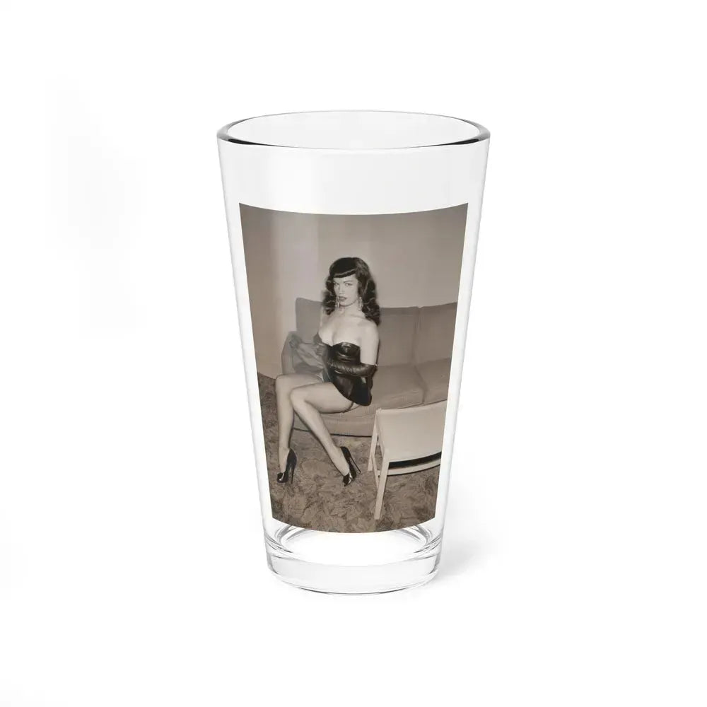 Bettie Page #75 (Vintage Female Icon) Pint Glass 16oz 16oz - Go Mug Yourself