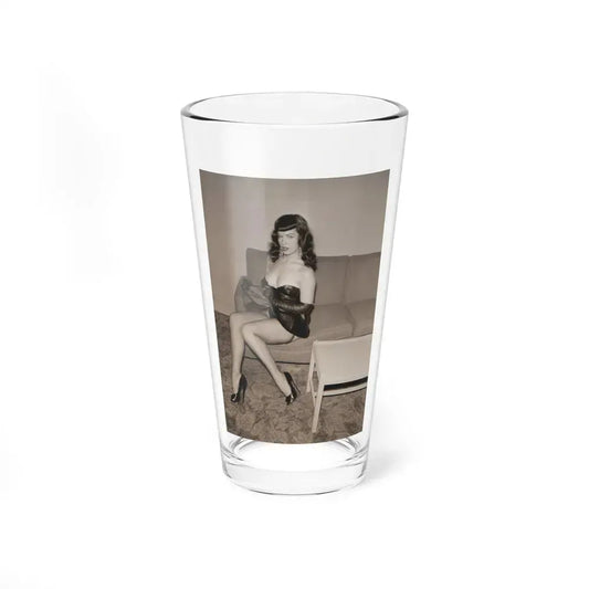 Bettie Page #75 (Vintage Female Icon) Pint Glass 16oz 16oz - Go Mug Yourself