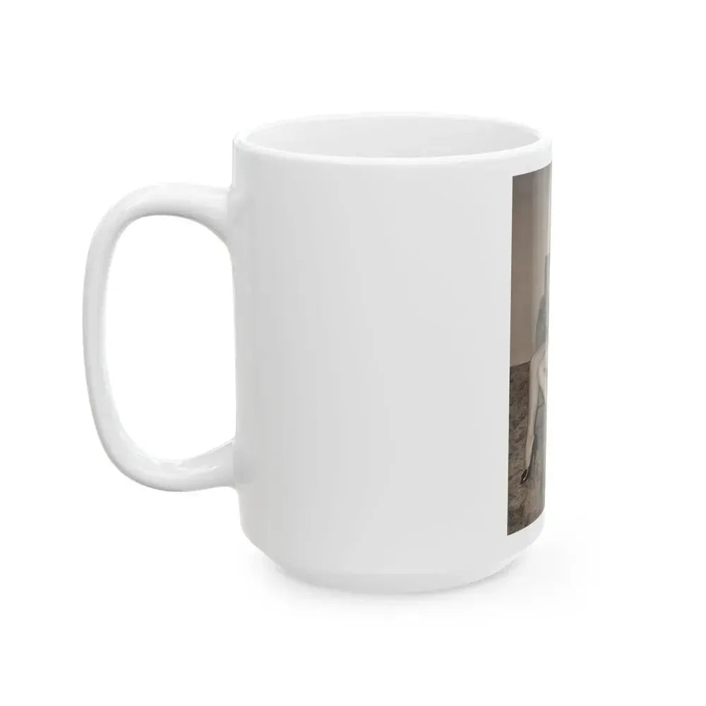 Bettie Page #75 (Vintage Female Icon) White Coffee Mug - Go Mug Yourself
