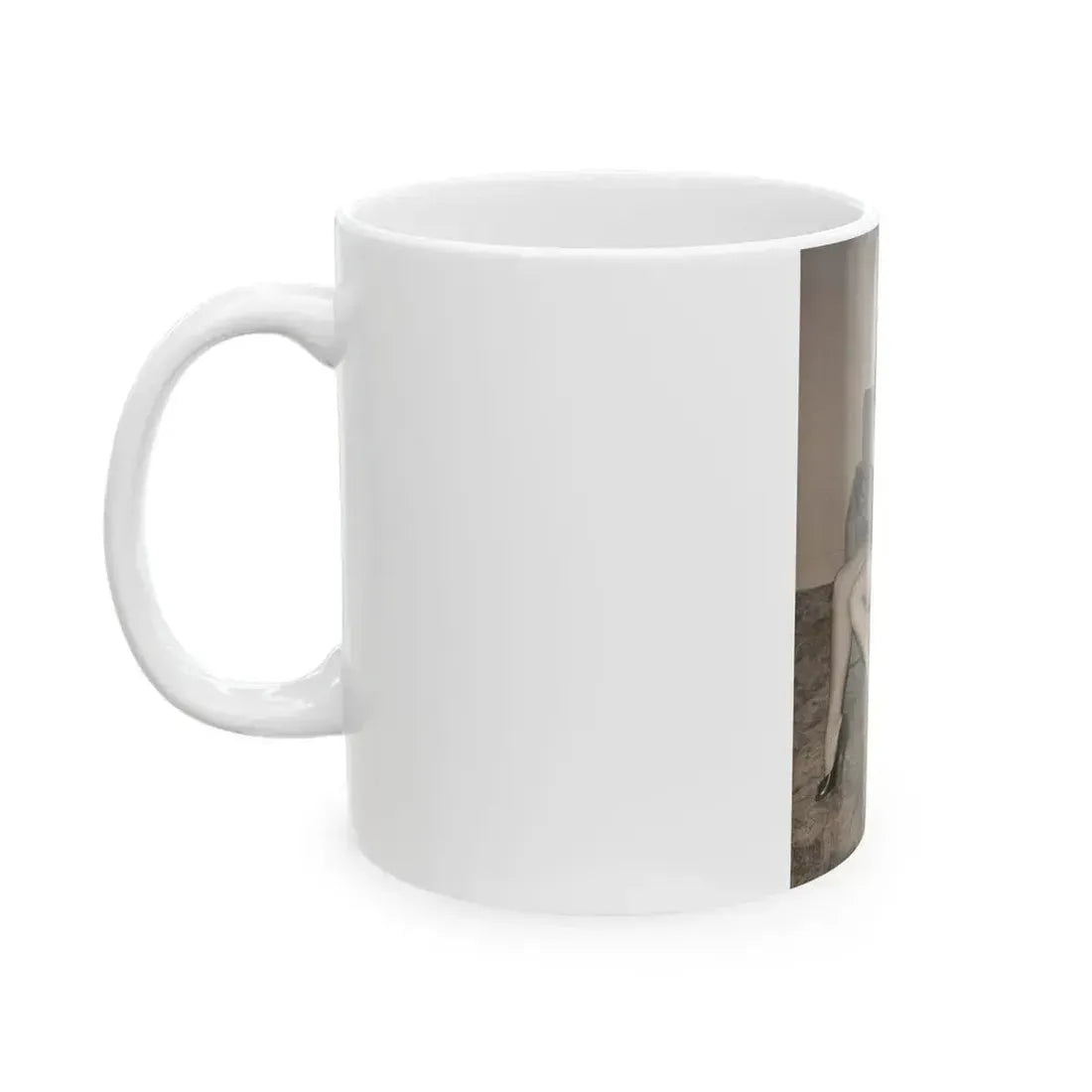 Bettie Page #75 (Vintage Female Icon) White Coffee Mug - Go Mug Yourself