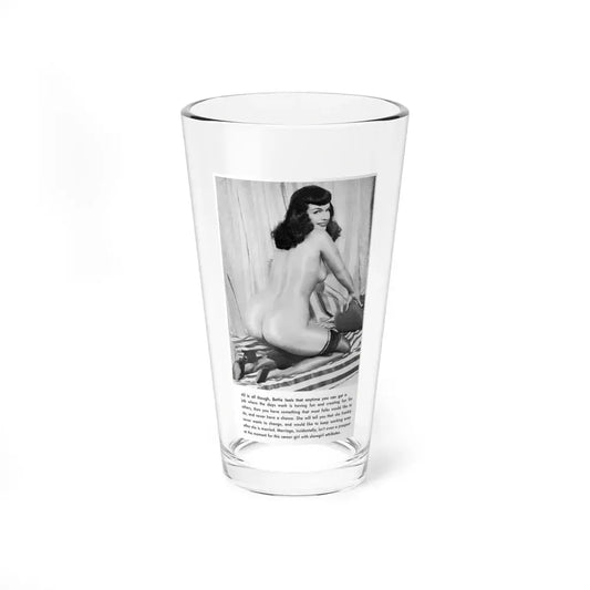 Bettie Page #750 (Vintage Female Icon) Pint Glass 16oz 16oz - Go Mug Yourself