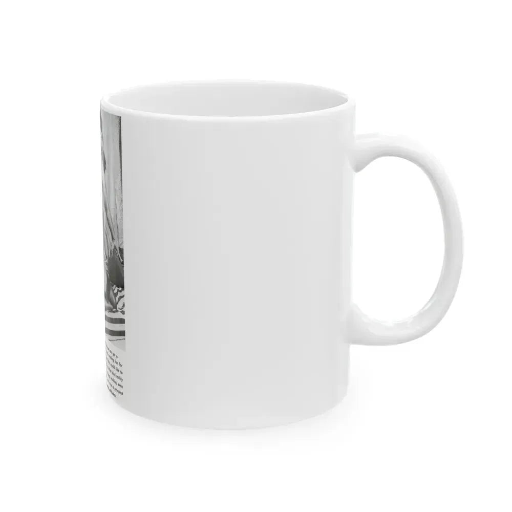 Bettie Page #750 (Vintage Female Icon) White Coffee Mug - Go Mug Yourself