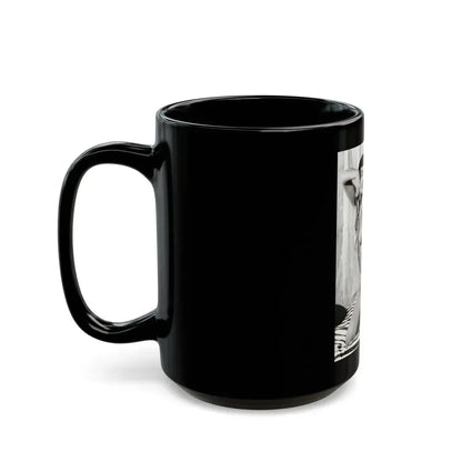 Bettie Page #752 (Vintage Female Icon) Black Coffee Mug - Go Mug Yourself