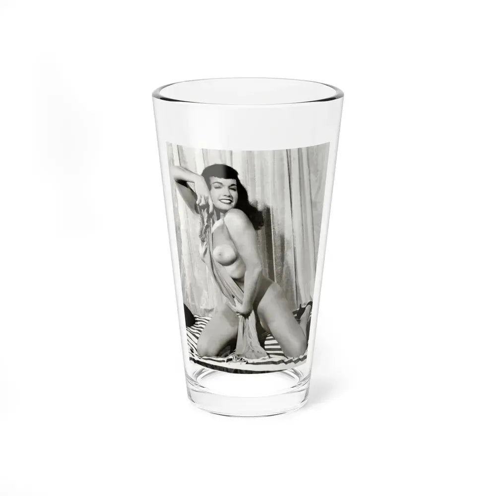 Bettie Page #752 (Vintage Female Icon) Pint Glass 16oz 16oz - Go Mug Yourself