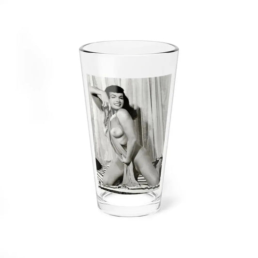 Bettie Page #752 (Vintage Female Icon) Pint Glass 16oz 16oz - Go Mug Yourself