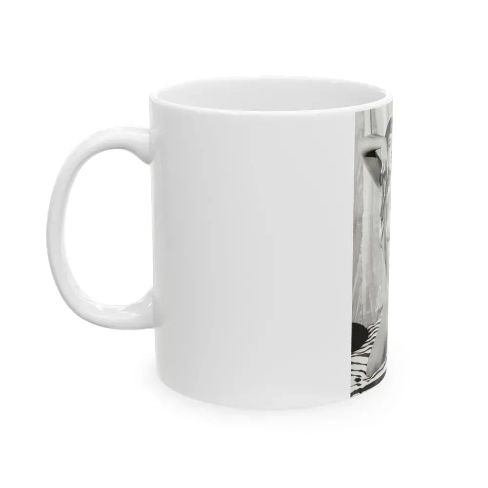 Bettie Page #752 (Vintage Female Icon) White Coffee Mug - Go Mug Yourself