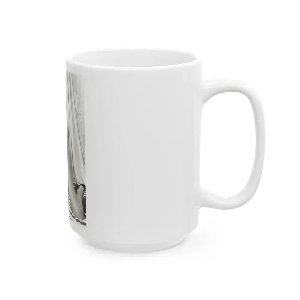Bettie Page #752 (Vintage Female Icon) White Coffee Mug - Go Mug Yourself