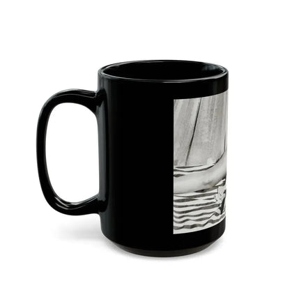 Bettie Page #753 (Vintage Female Icon) Black Coffee Mug - Go Mug Yourself