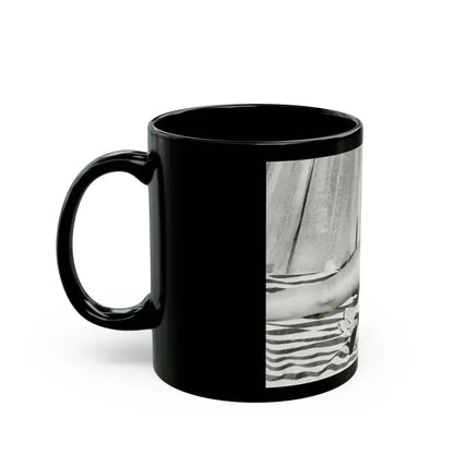 Bettie Page #753 (Vintage Female Icon) Black Coffee Mug - Go Mug Yourself