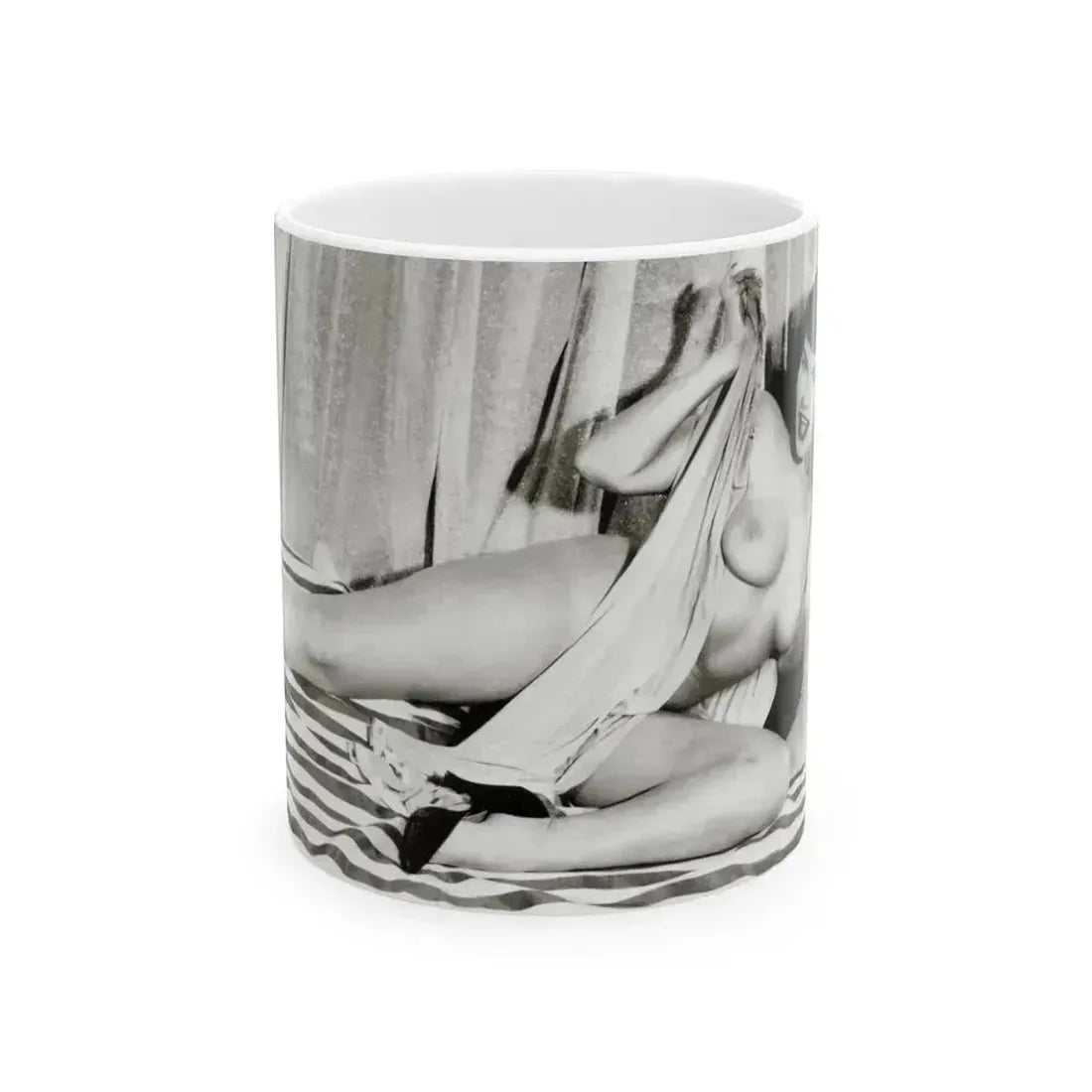 Bettie Page #753 (Vintage Female Icon) White Coffee Mug 11oz - Go Mug Yourself