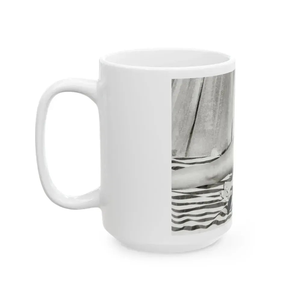 Bettie Page #753 (Vintage Female Icon) White Coffee Mug - Go Mug Yourself