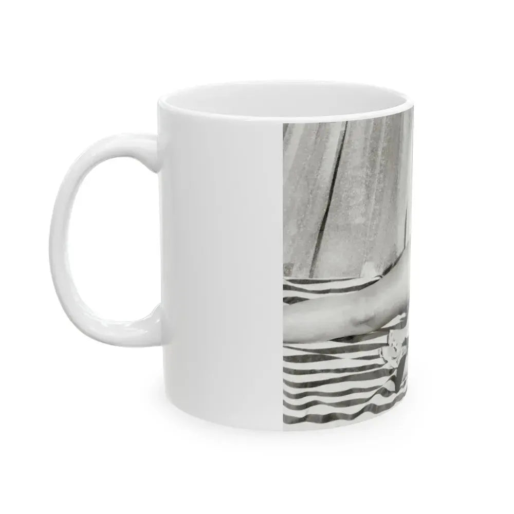 Bettie Page #753 (Vintage Female Icon) White Coffee Mug - Go Mug Yourself