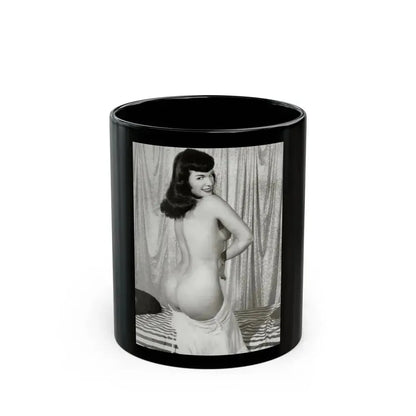 Bettie Page #754 (Vintage Female Icon) Black Coffee Mug 11oz - Go Mug Yourself