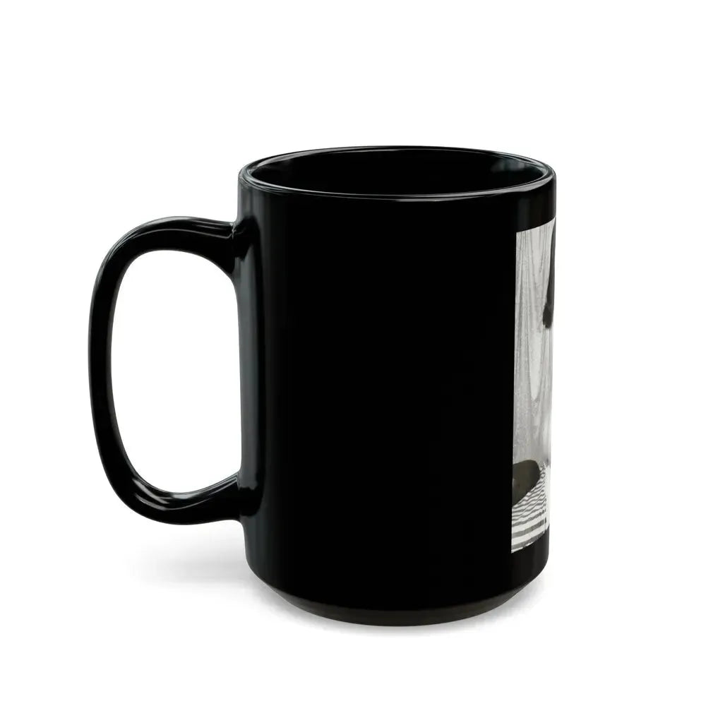 Bettie Page #754 (Vintage Female Icon) Black Coffee Mug - Go Mug Yourself