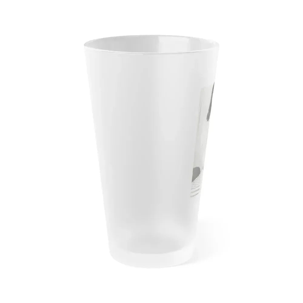 Bettie Page #754 (Vintage Female Icon) Frosted Pint Glass 16oz - Go Mug Yourself