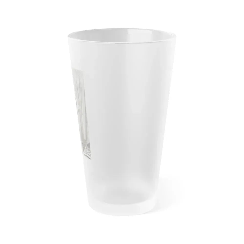 Bettie Page #754 (Vintage Female Icon) Frosted Pint Glass 16oz - Go Mug Yourself