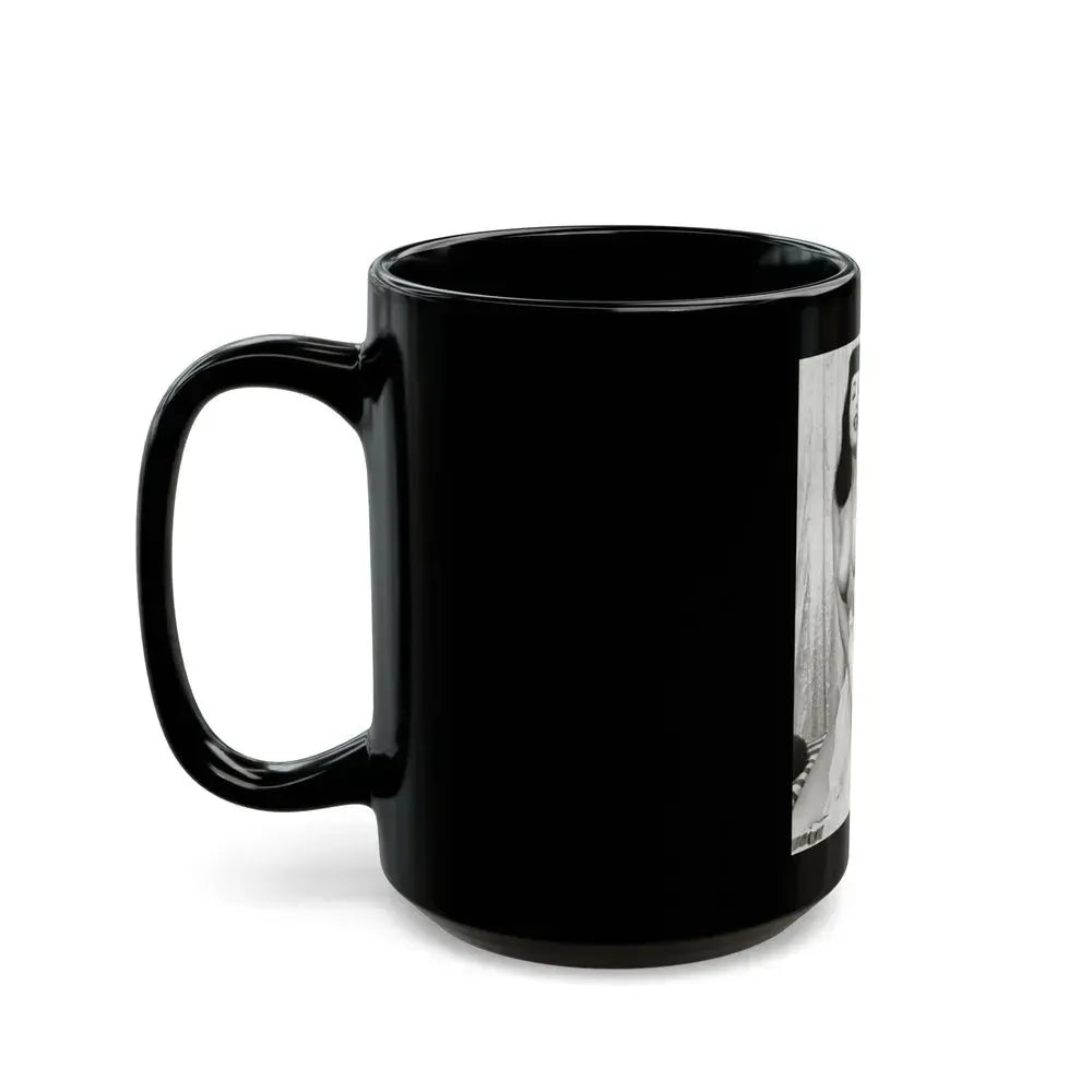 Bettie Page #755 (Vintage Female Icon) Black Coffee Mug - Go Mug Yourself