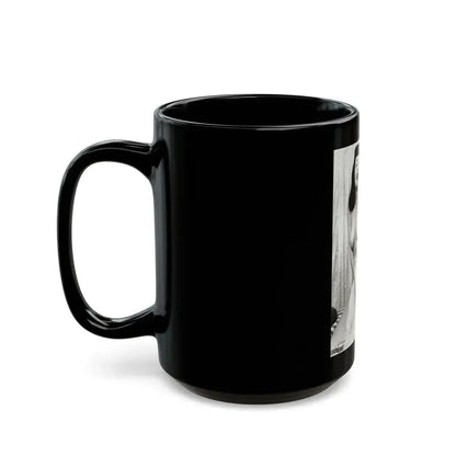 Bettie Page #755 (Vintage Female Icon) Black Coffee Mug - Go Mug Yourself