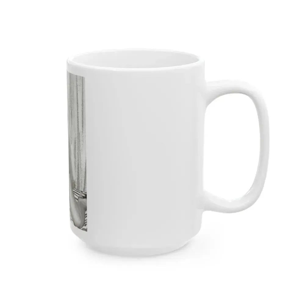 Bettie Page #755 (Vintage Female Icon) White Coffee Mug - Go Mug Yourself