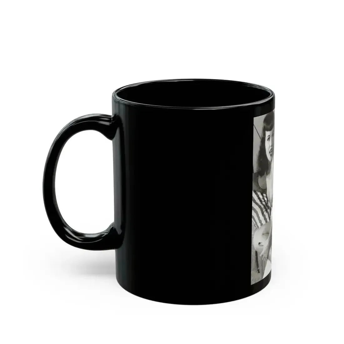 Bettie Page #756 (Vintage Female Icon) Black Coffee Mug - Go Mug Yourself