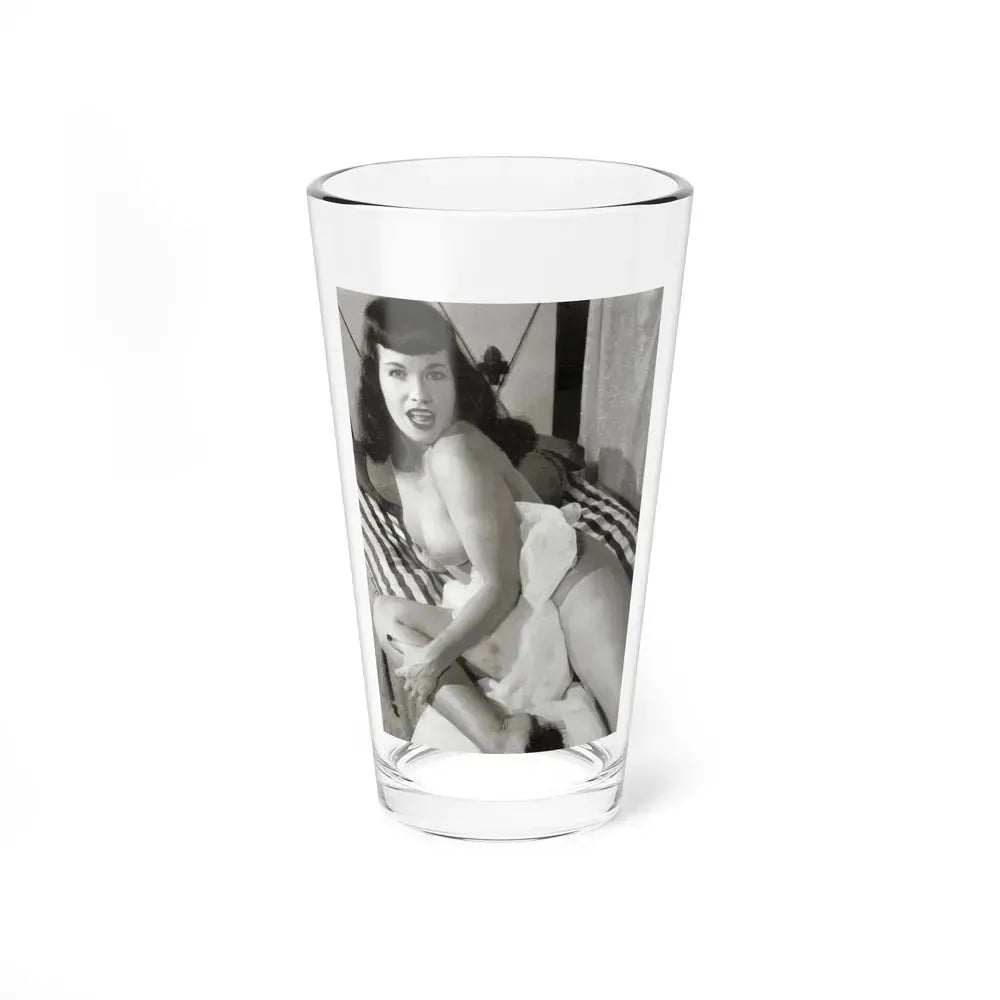 Bettie Page #756 (Vintage Female Icon) Pint Glass 16oz 16oz - Go Mug Yourself