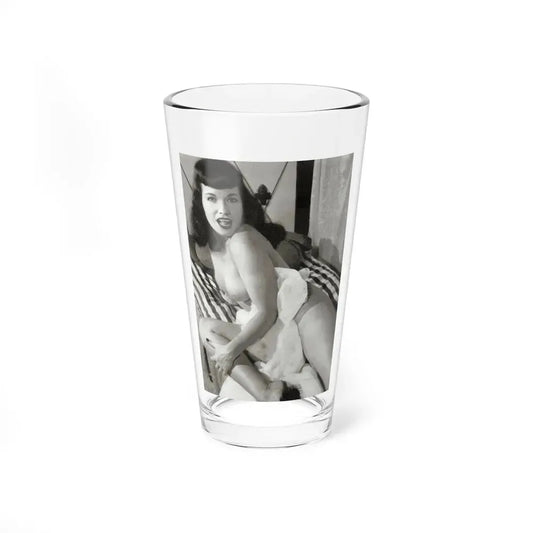 Bettie Page #756 (Vintage Female Icon) Pint Glass 16oz 16oz - Go Mug Yourself