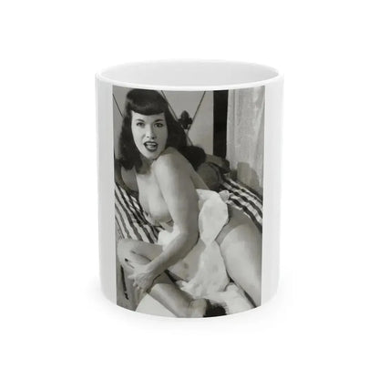 Bettie Page #756 (Vintage Female Icon) White Coffee Mug 11oz - Go Mug Yourself