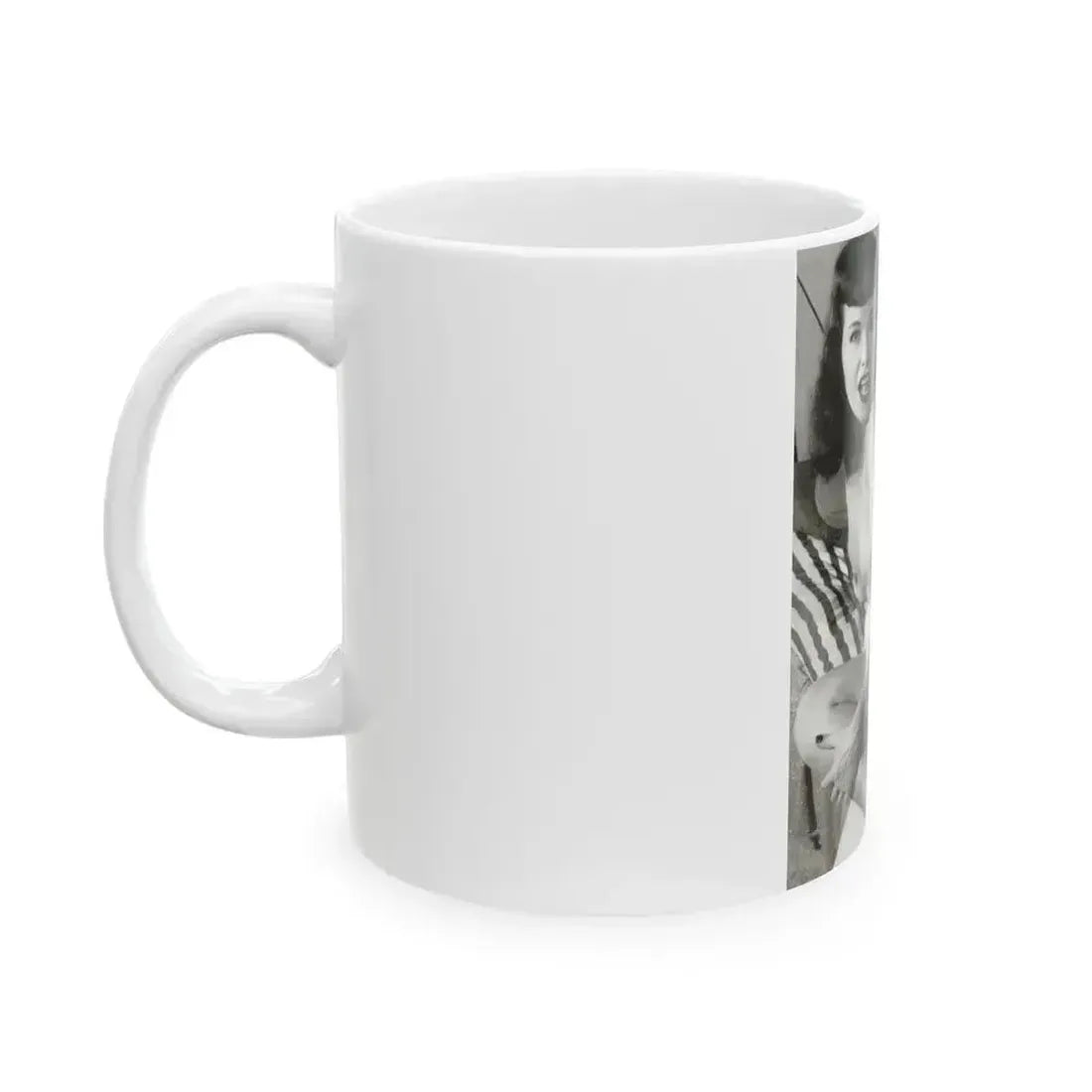 Bettie Page #756 (Vintage Female Icon) White Coffee Mug - Go Mug Yourself