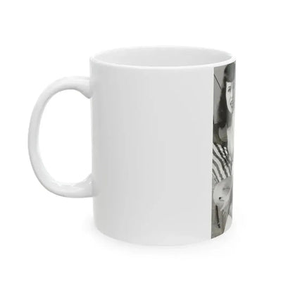 Bettie Page #756 (Vintage Female Icon) White Coffee Mug - Go Mug Yourself