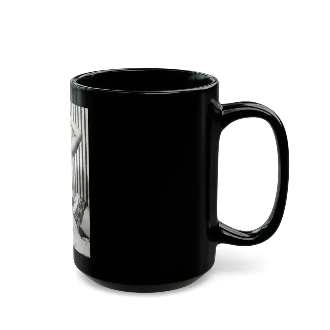 Bettie Page #757 (Vintage Female Icon) Black Coffee Mug - Go Mug Yourself