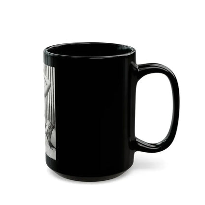 Bettie Page #757 (Vintage Female Icon) Black Coffee Mug - Go Mug Yourself