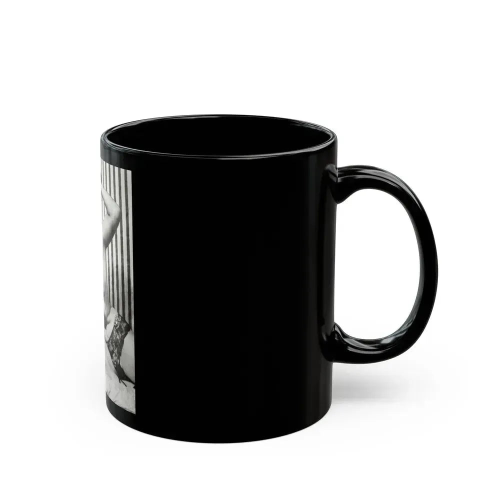 Bettie Page #757 (Vintage Female Icon) Black Coffee Mug - Go Mug Yourself