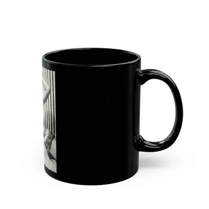 Bettie Page #757 (Vintage Female Icon) Black Coffee Mug - Go Mug Yourself
