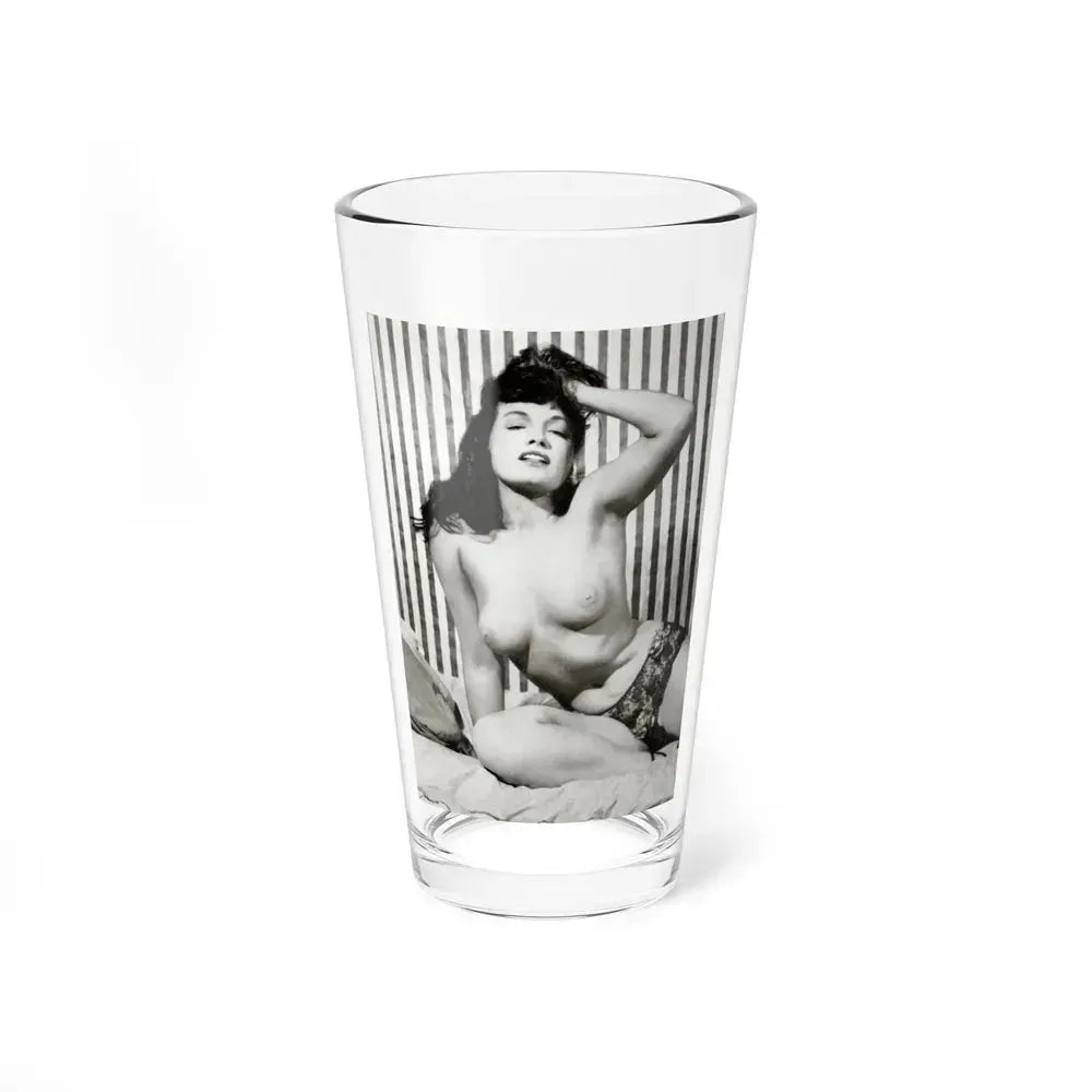 Bettie Page #757 (Vintage Female Icon) Pint Glass 16oz 16oz - Go Mug Yourself