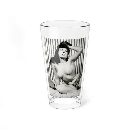 Bettie Page #757 (Vintage Female Icon) Pint Glass 16oz 16oz - Go Mug Yourself