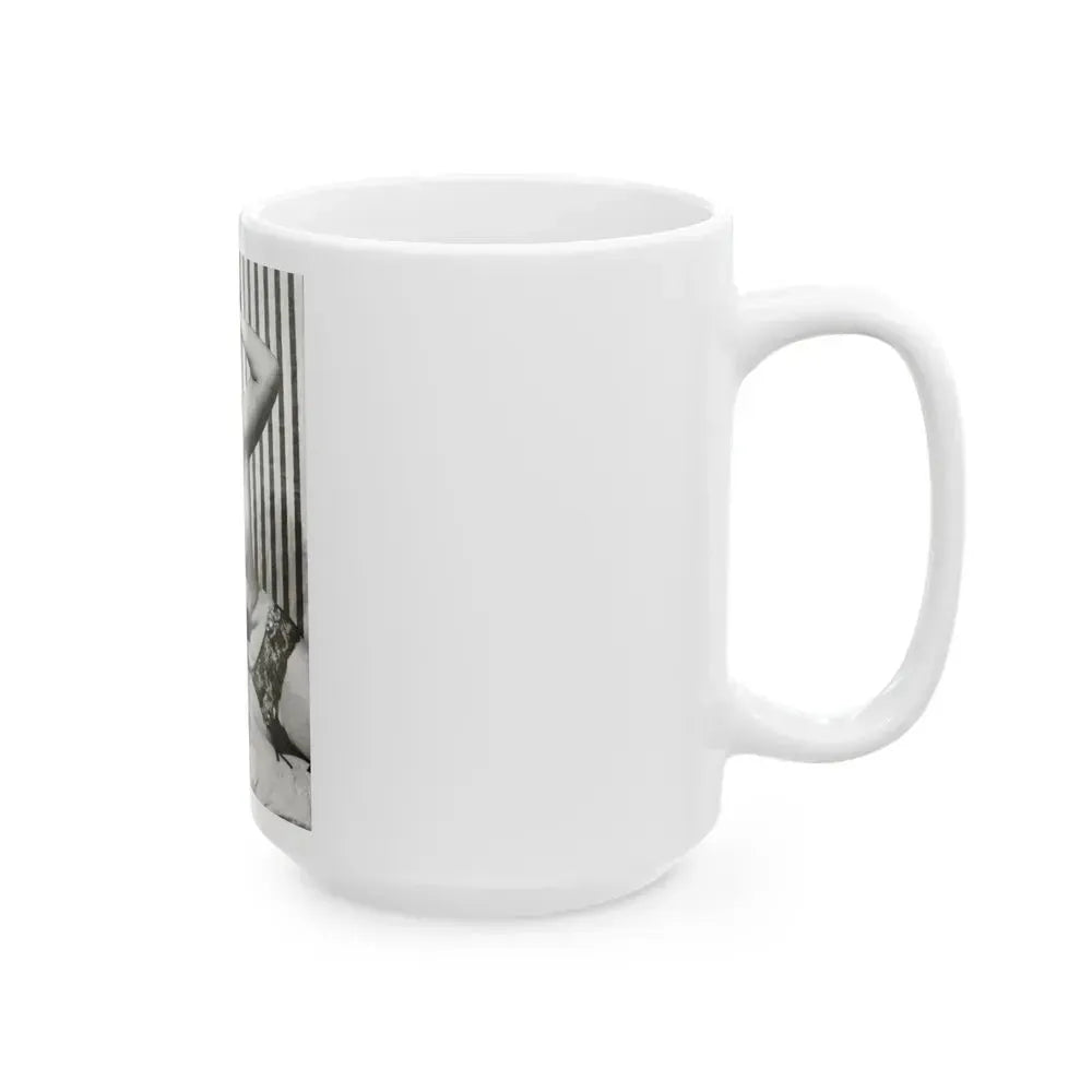 Bettie Page #757 (Vintage Female Icon) White Coffee Mug - Go Mug Yourself