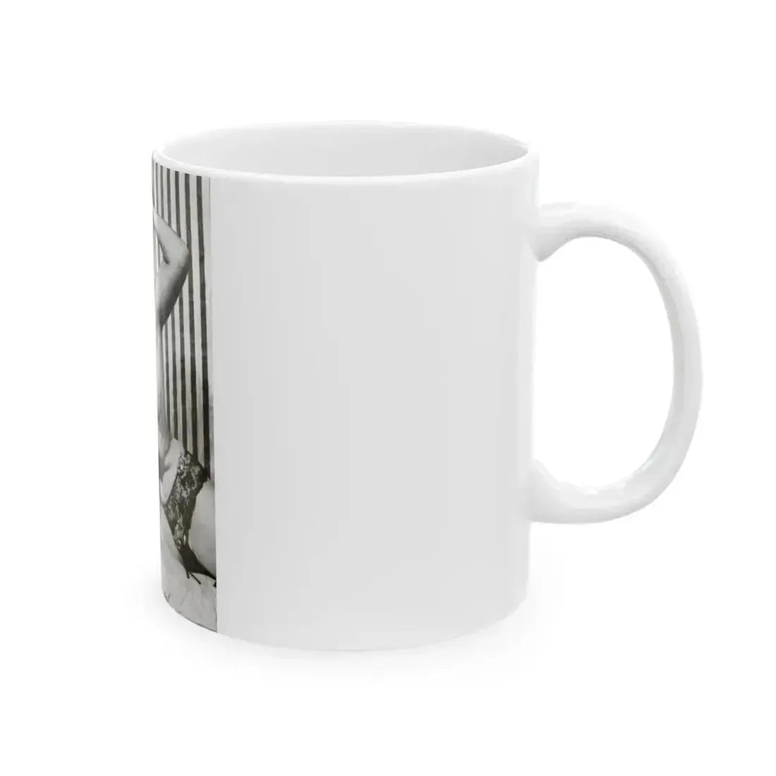 Bettie Page #757 (Vintage Female Icon) White Coffee Mug - Go Mug Yourself