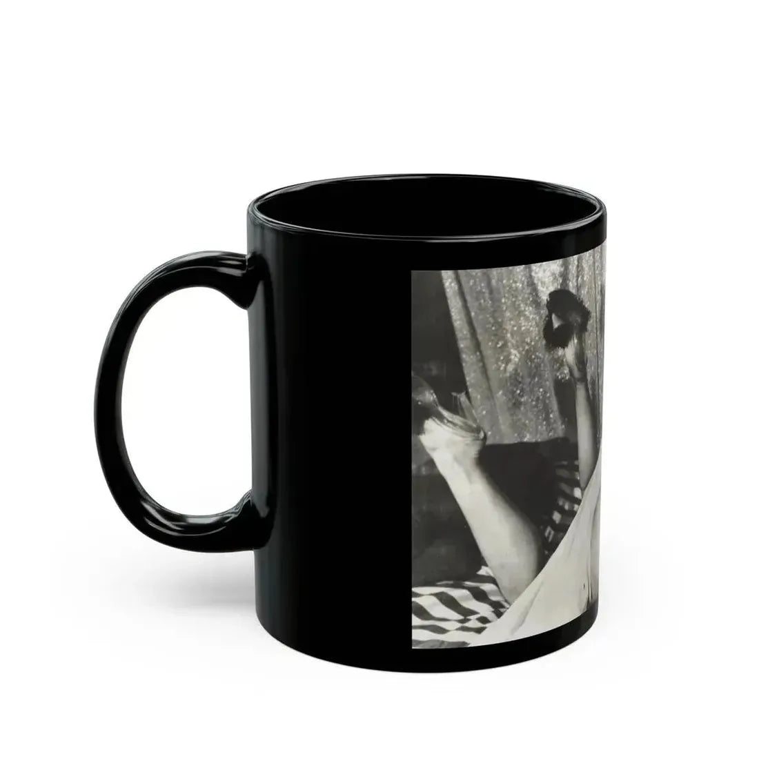 Bettie Page #758 (Vintage Female Icon) Black Coffee Mug - Go Mug Yourself