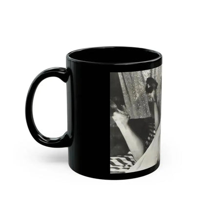 Bettie Page #758 (Vintage Female Icon) Black Coffee Mug - Go Mug Yourself