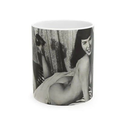 Bettie Page #758 (Vintage Female Icon) White Coffee Mug 11oz - Go Mug Yourself