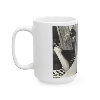 Bettie Page #758 (Vintage Female Icon) White Coffee Mug - Go Mug Yourself