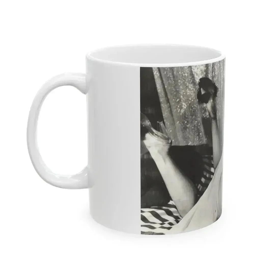 Bettie Page #758 (Vintage Female Icon) White Coffee Mug - Go Mug Yourself