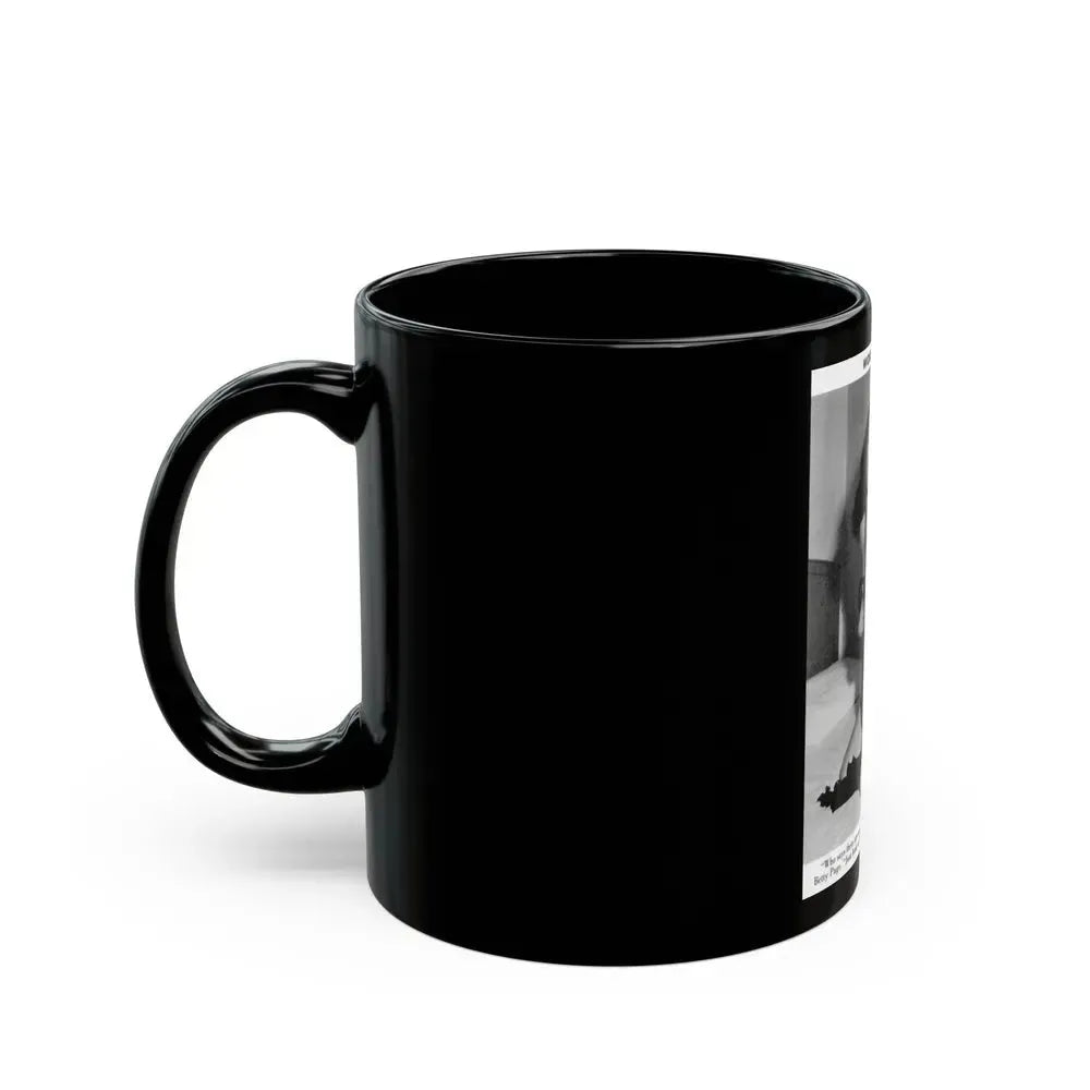 Bettie Page #760 (Vintage Female Icon) Black Coffee Mug - Go Mug Yourself