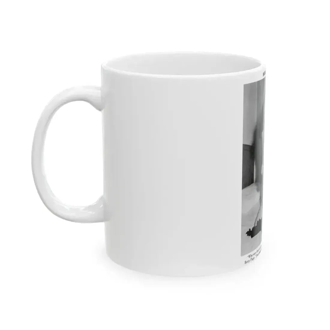 Bettie Page #760 (Vintage Female Icon) White Coffee Mug - Go Mug Yourself
