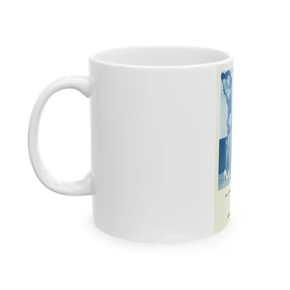 Bettie Page #763 (Vintage Female Icon) White Coffee Mug - Go Mug Yourself