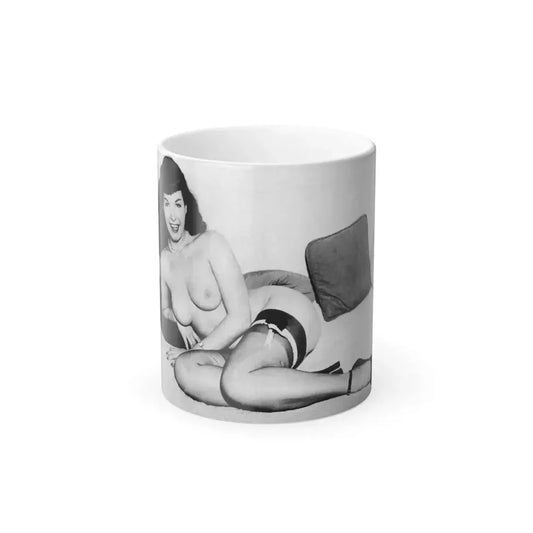 Bettie Page #766 (Vintage Female Icon) Color Changing Mug 11oz 11oz - Go Mug Yourself