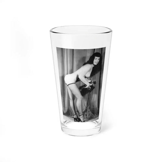 Bettie Page #780 (Vintage Female Icon) Pint Glass 16oz 16oz - Go Mug Yourself