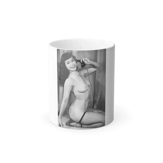 Bettie Page #781 (Vintage Female Icon) Color Changing Mug 11oz 11oz - Go Mug Yourself