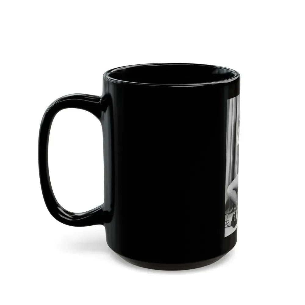 Bettie Page #782 (Vintage Female Icon) Black Coffee Mug - Go Mug Yourself